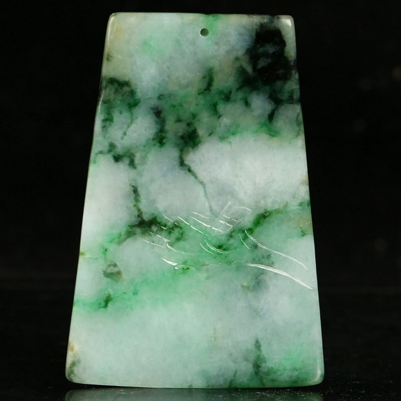 Cert'd 2 Color Natural Grade A Jade jadeite Pendant landscape 山水 - Picture 8 of 9